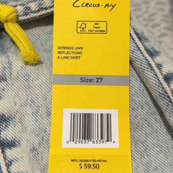 CIRCUS NY BY SAM EDELMAN REFLECTIONS A-LINE SKIRT SIZE 27 NWT - Picture 5 of 5